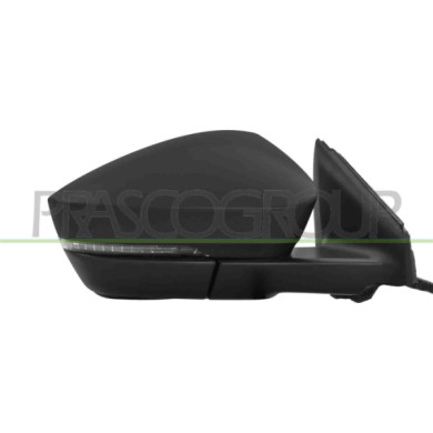 DX_SCRITTA_LOGO.jpg Retrovisore Destro Elettrico Nero Termico Con Fanale Convesso 6 Pins SKODA KODIAQ (NS7) Dal 09/2016 Al 03/20