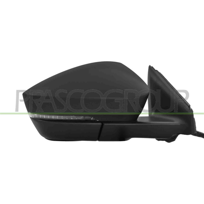 DX_SCRITTA_LOGO.jpg Retrovisore Destro Elettrico Nero Termico Con Fanale Convesso 6 Pins SKODA KODIAQ (NS7) Dal 09/2016 Al 03/20