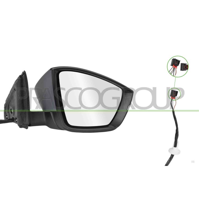 LIBRETTO_RICHIESTA_TARGA.JPG Retrovisore Destro Elettrico Con Primer Termico Con Fanale Convesso 6 Pins SKODA KODIAQ (NS7) Dal 0