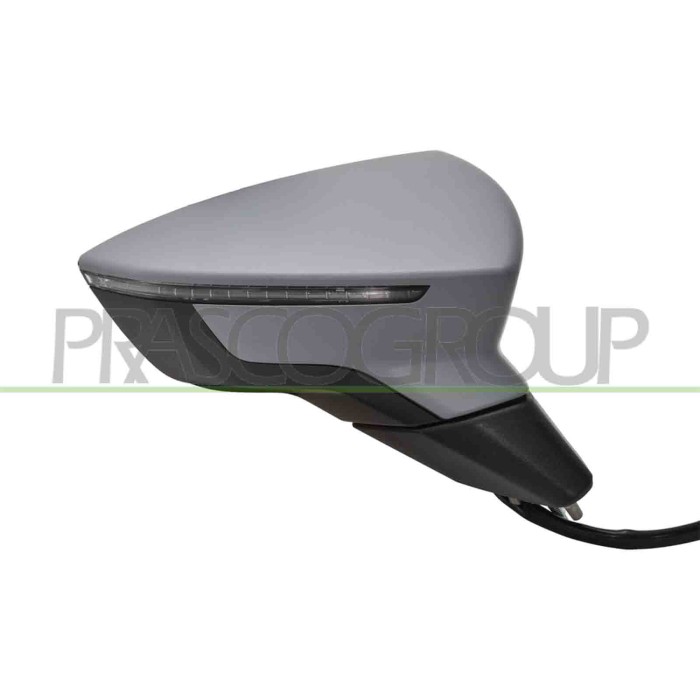 DX_SCRITTA_LOGO.jpg Retrovisore Destro Elettrico Con Primer Termico Con Fanale Con Blis Convesso 8 Pins SEAT IBIZA Dal 01/2017 A