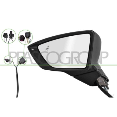 LIBRETTO_RICHIESTA_TARGA.JPG Retrovisore Sinistro Elettrico Con Primer Termico Con Fanale Con Blis Convesso 8 Pins SEAT IBIZA Da