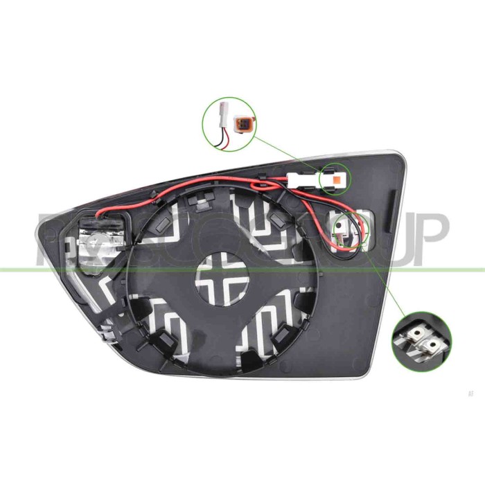 LIBRETTO_RICHIESTA_TARGA.JPG Piastra Specchio Destra Termica Con Blis Convessa Compatibile Per SEAT IBIZA Dal 01/2017 Al 06/2021