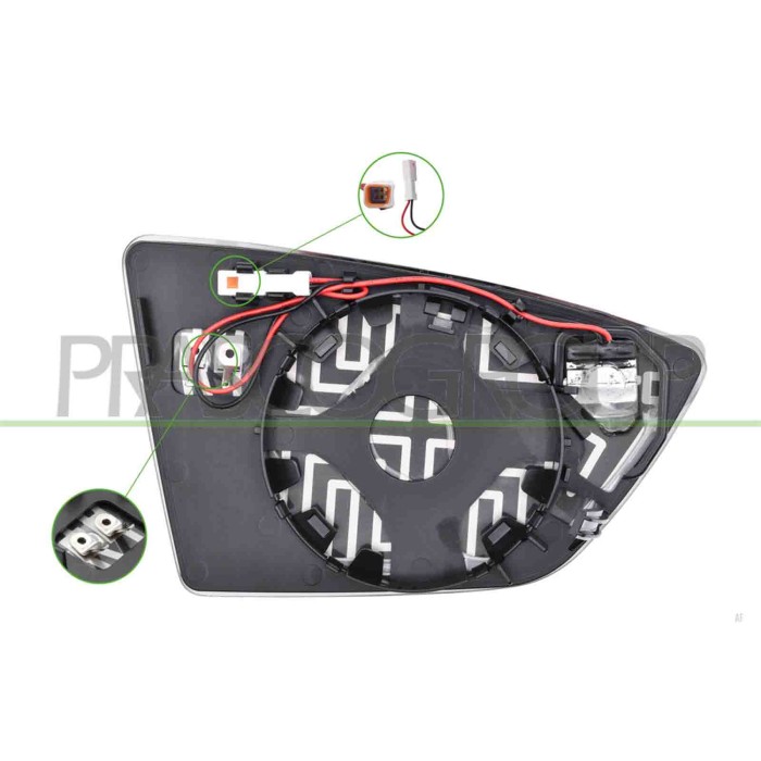 LIBRETTO_RICHIESTA_TARGA.JPG Piastra Specchio Sinistra Termica Con Blis Convessa Compatibile Per SEAT IBIZA Dal 01/2017 Al 06/20
