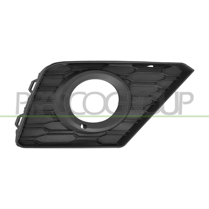 DX_SCRITTA_LOGO.jpg Griglia Destra Paraurti Anteriore Nera Con Sede Fendi Mod. Compatibile Per SEAT ARONA Dal 12/2017 Al 07/2021