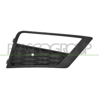 DX_SCRITTA_LOGO.jpg Griglia Destra Paraurti Anteriore Nera Goffrata Con Sede Fendinebbia SEAT ATECA (KH7) Dal 03/2016 Al 06/2020