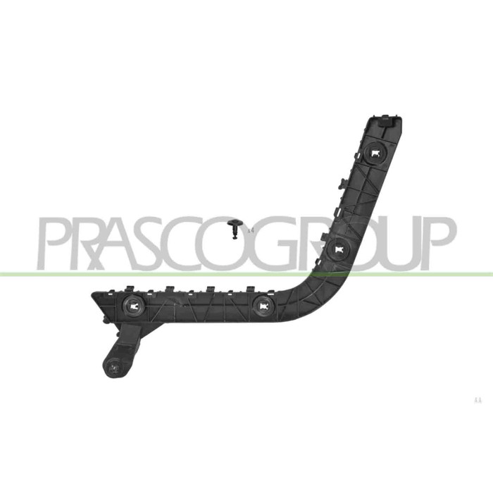 LIBRETTO_RICHIESTA_TARGA.JPG Staffa Destra Paraurti Posteriore Esterna Compatibile Per TESLA MODEL Y Dal 04/2019 Al 05/2025 Codi