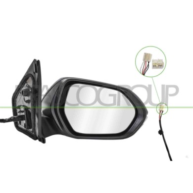 LIBRETTO_RICHIESTA_TARGA.JPG Retrovisore Destro Elettrico Con Primer Con Fanale Convesso 5 Pins Compatibile Per TOYOTA YARIS Dal