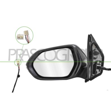 LIBRETTO_RICHIESTA_TARGA.JPG Retrovisore Sinistro Elettrico Con Primer Con Fanale Convesso 5 Pins Compatibile Per TOYOTA YARIS D