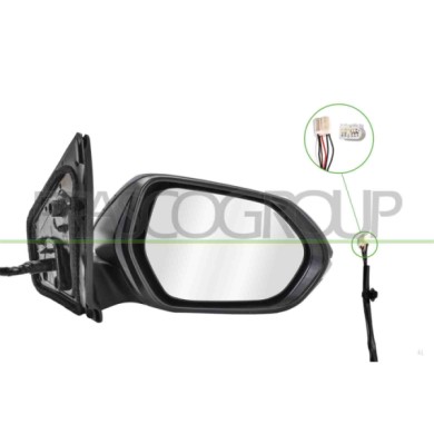 LIBRETTO_RICHIESTA_TARGA.JPG Retrovisore Destro Elettrico Con Primer Termico Con Fanale Convesso 6 Pins TOYOTA YARIS Dal 06/2020