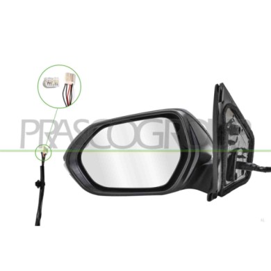 LIBRETTO_RICHIESTA_TARGA.JPG Retrovisore Sinistro Elettrico Con Primer Termico Con Fanale Convesso 6 Pins TOYOTA YARIS Dal 06/20