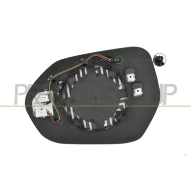 LIBRETTO_RICHIESTA_TARGA.JPG Piastra Specchio Destra Termica Con Blis Convessa Compatibile Per TOYOTA COROLLA (E210) Dal 03/2019
