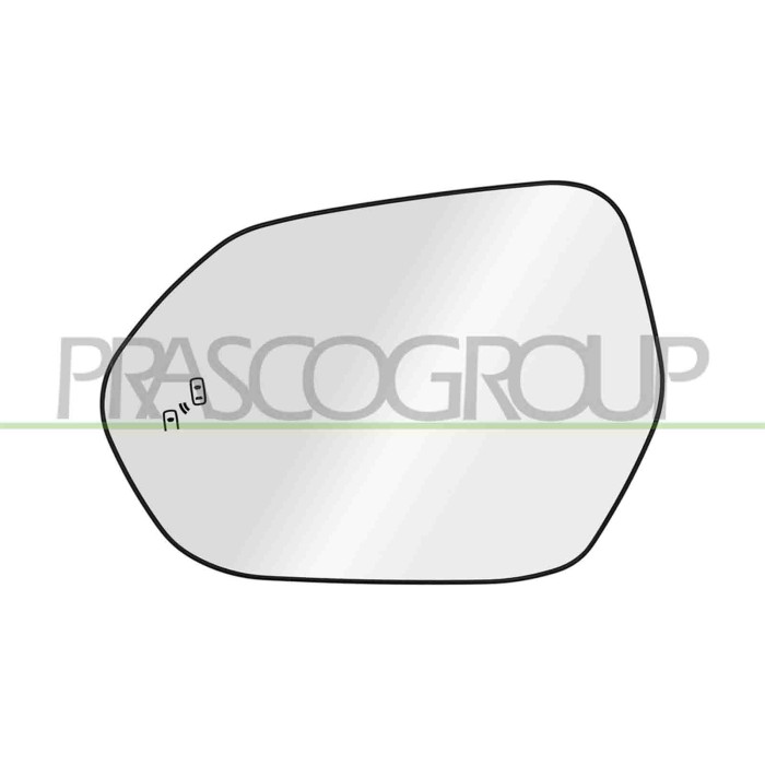 SX_SCRITTA_LOGO.jpg Piastra Specchio Sinistra Termica Con Blis Convessa Compatibile Per TOYOTA COROLLA (E210) Dal 03/2019 Al 02/