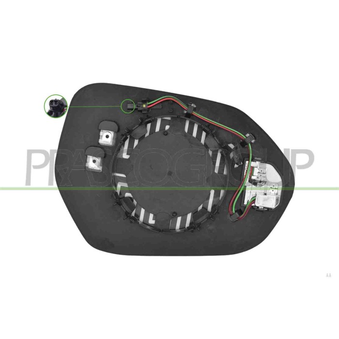 LIBRETTO_RICHIESTA_TARGA.JPG Piastra Specchio Sinistra Termica Con Blis Convessa Compatibile Per TOYOTA COROLLA (E210) Dal 03/20