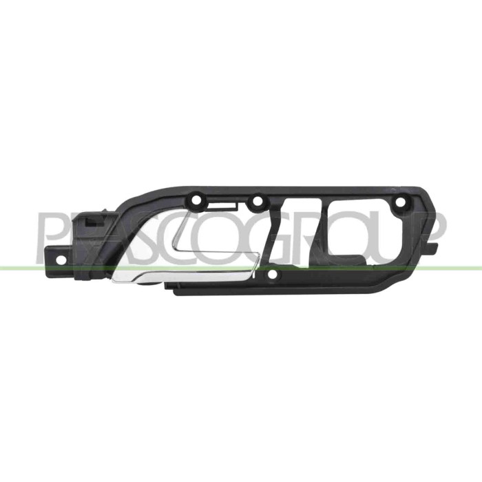 SX_SCRITTA_LOGO.jpg Maniglia Anteriore Sinistra Interna Con Leva Cromata Mostrina Nera VOLKSWAGEN POLO Dal 08/2001 Al 07/2005 6Q