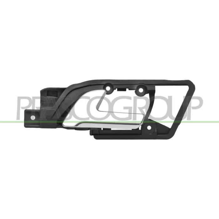 SX_SCRITTA_LOGO.jpg Maniglia Posteriore Sinistra Interna Con Leva Cromata Compatibile Per VOLKSWAGEN POLO Dal 08/2001 Al 07/2005