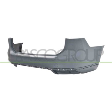 NEUTRO.jpg Paraurti Posteriore Con Primer Con Tappo Coprigancio Con Fori Modanature VOLKSWAGEN PASSAT B8 Dal 06/2019 Al 04/2024