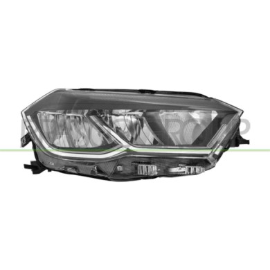 DX_SCRITTA_LOGO.jpg Proiettore Destro Elettrico Con Motore Led Versione Valeo Compatibile Per VOLKSWAGEN POLO Dal 05/2021 in poi
