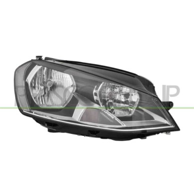 LIBRETTO_RICHIESTA_TARGA.JPG Proiettore Destro H7+H15 Elettrico Con Motore Nero Compatibile Per VOLKSWAGEN GOLF 7 Dal 10/2012 Al