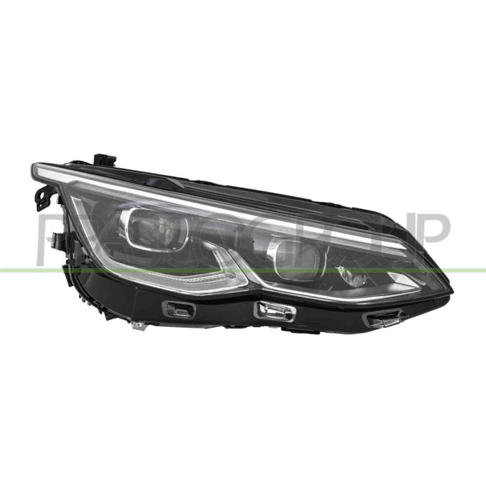 DX_SCRITTA_LOGO.jpg Proiettore Destro Elettrico Con Motore Cromato Matrix Led Versione Valeo VOLKSWAGEN GOLF VIII VARIANT Dal 02