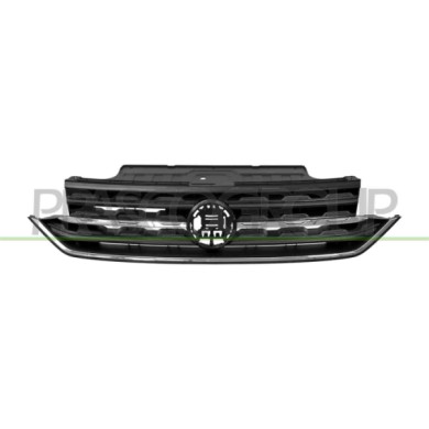 LIBRETTO_RICHIESTA_TARGA.JPG Griglia Radiatore Nera Con Modanatura Cromata Compatibile Per VOLKSWAGEN T-CROSS Dal 01/2019 Al 03/