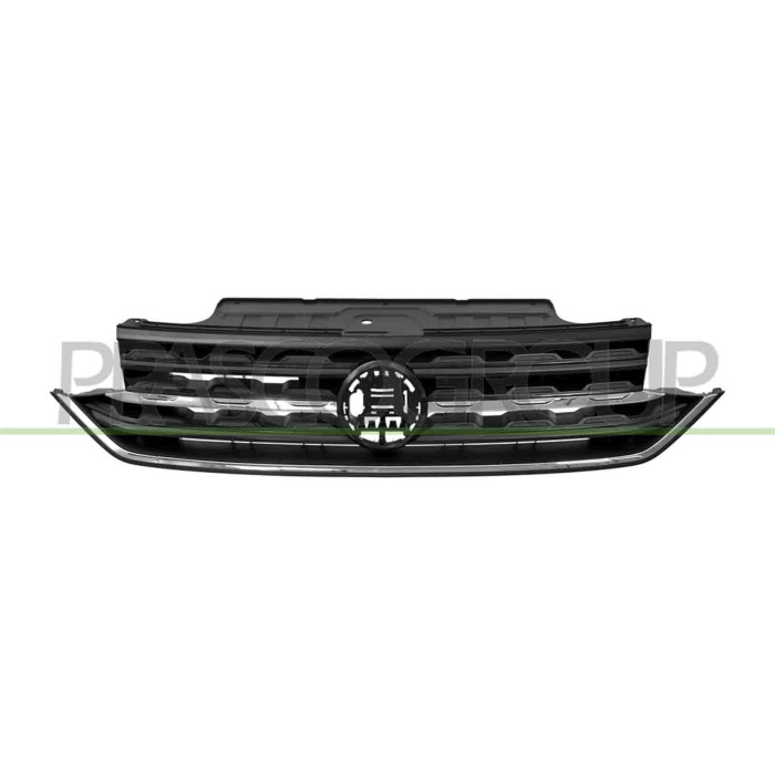 LIBRETTO_RICHIESTA_TARGA.JPG Griglia Radiatore Nera Con Modanatura Cromata Compatibile Per VOLKSWAGEN T-CROSS Dal 01/2019 Al 03/