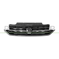 LIBRETTO_RICHIESTA_TARGA.JPG Griglia Radiatore Nera Con Modanatura Cromata Compatibile Per VOLKSWAGEN T-CROSS Dal 01/2019 Al 03/