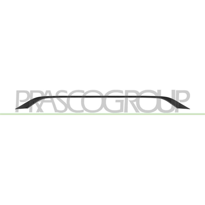 NEUTRO.jpg Modanatura Paraurti Anteriore Centrale Nera Liscia Da Primerizzare VOLKSWAGEN T-ROC R-LINE Dal 03/2022 Al 12/2025 2GA