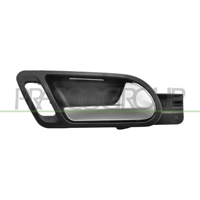 DX_SCRITTA_LOGO.jpg Maniglia Anteriore Destra Interna Con Leva Cromata Con Mostrina Nera VOLKSWAGEN TIGUAN Dal 09/2007 Al 04/201