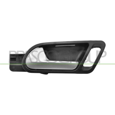 SX_SCRITTA_LOGO.jpg Maniglia Anteriore Sinistra Interna Con Leva Cromata Mostrina Nera VOLKSWAGEN TIGUAN Dal 09/2007 Al 04/2011 