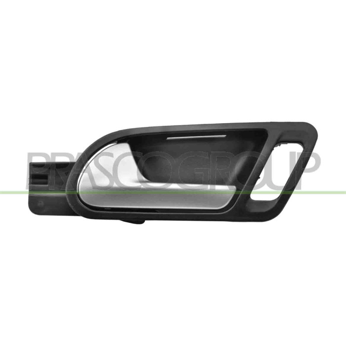 SX_SCRITTA_LOGO.jpg Maniglia Anteriore Sinistra Interna Con Leva Cromata Mostrina Nera VOLKSWAGEN TIGUAN Dal 09/2007 Al 04/2011 
