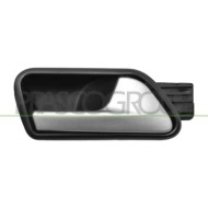 DX_SCRITTA_LOGO.jpg Maniglia Anteriore Destra Interna Con Leva Argento Con Mostrina Nera VOLKSWAGEN CADDY Dal 08/2003 Al 08/2010