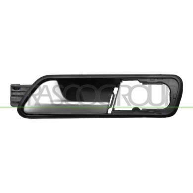 SX_SCRITTA_LOGO.jpg Maniglia Anteriore Sinistra Interna Con Leva Argento Con Mostrina Nera VOLKSWAGEN CADDY Dal 08/2003 Al 08/20