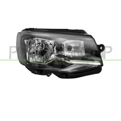 DX_SCRITTA_LOGO.jpg Proiettore Destro H4 Elettrico Con Motore Nero Compatibile Per VOLKSWAGEN T6 Dal 04/2015 Al 01/2019 Codice O