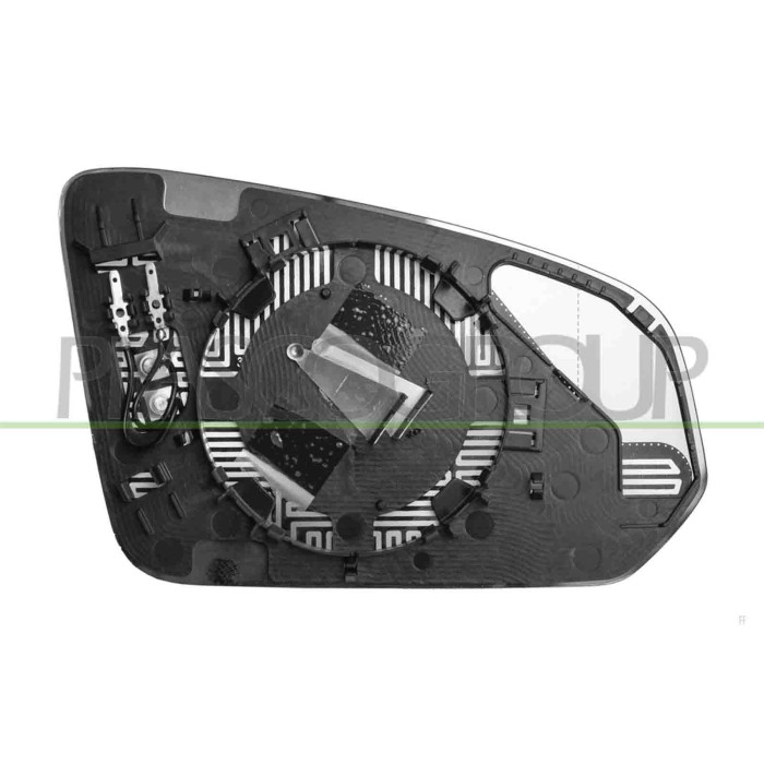 LIBRETTO_RICHIESTA_TARGA.JPG Piastra Specchio Sinistra Termica Asferica Compatibile Per VOLVO S60 V60 Dal 04/2019 in poi Codice 