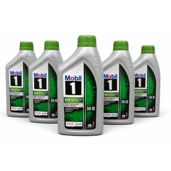 151054X5 (3).jpg Olio Motore Mobil 1 Esp 5w30 Auto Benzina Diesel Dpf E Catalizzatori. CONFEZIONE DA 5 PEZZI.