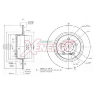 Discofreno Singolo X601543 AP XENERGY per MERCEDES-BENZ