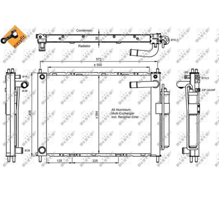 LIBRETTO_RICHIESTA_TARGA.JPG Condensatore, Climatizzatore 350055 NRF per NISSAN