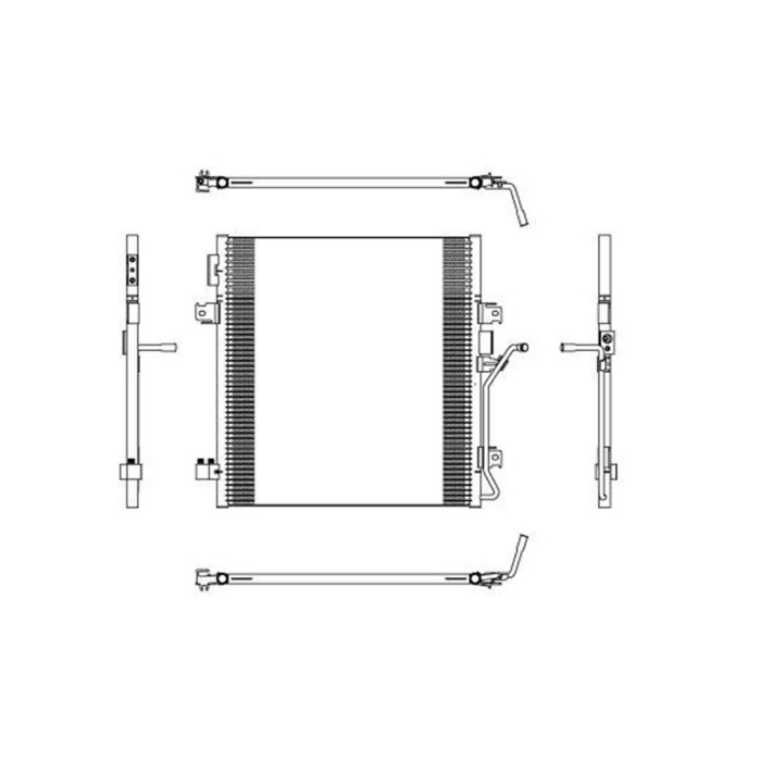 NEUTRO.jpg Condensatore, Climatizzatore 350188 NRF per JEEP DODGE