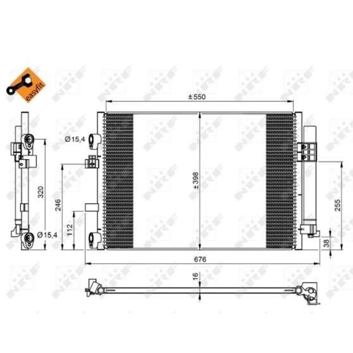 NEUTRO.jpg Condensatore, Climatizzatore 350209 NRF per FORD