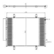 Condensatore, Climatizzatore 350371 NRF per SUZUKI