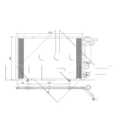 NEUTRO.jpg Condensatore, Climatizzatore 350396 NRF per FORD
