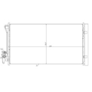 Condensatore, Climatizzatore 350479 NRF per LAND ROVER
