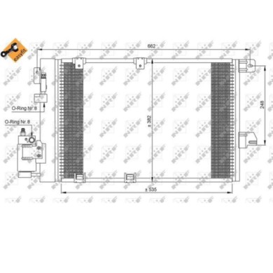 35301_3.JPG Condensatore, Climatizzatore 35301 NRF per OPEL