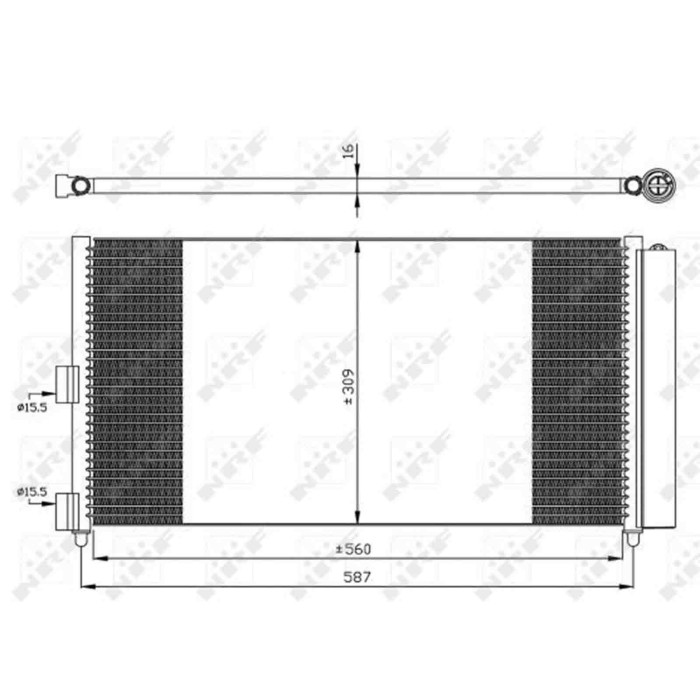 35500_3.JPG Condensatore, Climatizzatore 35500 NRF per FIAT LANCIA