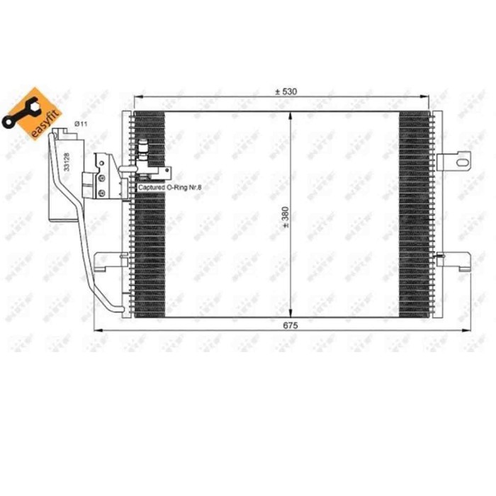 35527_3.JPG Condensatore, Climatizzatore 35527 NRF per MERCEDES-BENZ