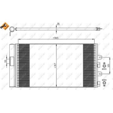 35606_3.JPG Condensatore, Climatizzatore 35606 NRF per FIAT