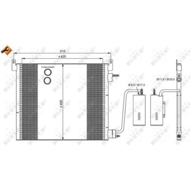 NEUTRO.jpg Condensatore, Climatizzatore 35741 NRF per OPEL SAAB CADILLAC