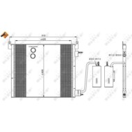 Condensatore, Climatizzatore 35741 NRF per OPEL SAAB CADILLAC