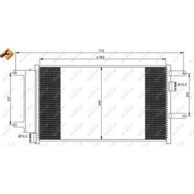 NEUTRO.jpg Condensatore, Climatizzatore 35751 NRF per IVECO