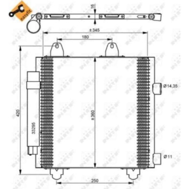 35778_3.JPG Condensatore, Climatizzatore 35778 NRF per PEUGEOT CITROEN TOYOTA